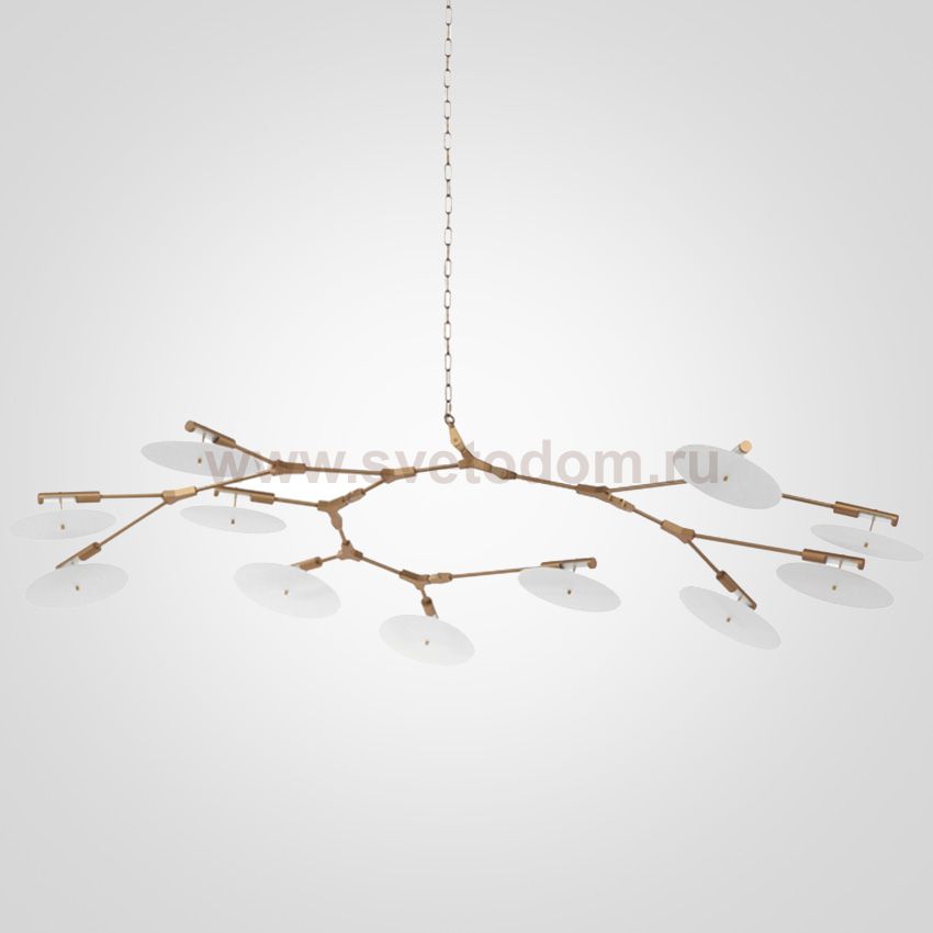 Люстра White Disc 11 ламп ImperiumLoft 74905-22