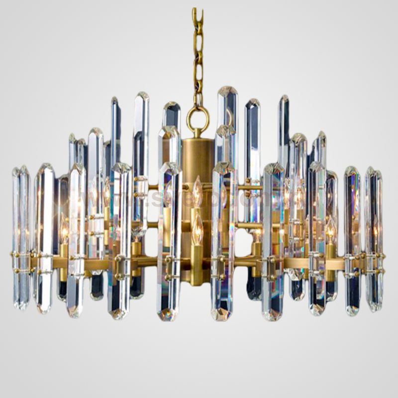 Люстра RH BONNINGTON Chandelier brass D900 ImperiumLoft 74936-22