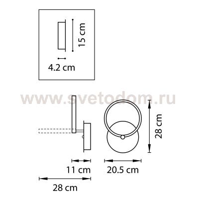 Светильник бра Lightstar 749612 Breve
