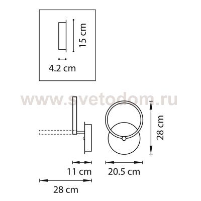 Светильник бра Lightstar 749614 Breve