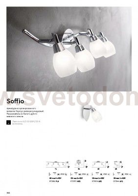 Светильник бра Ideal lux SOFFIO AP1 (75044)