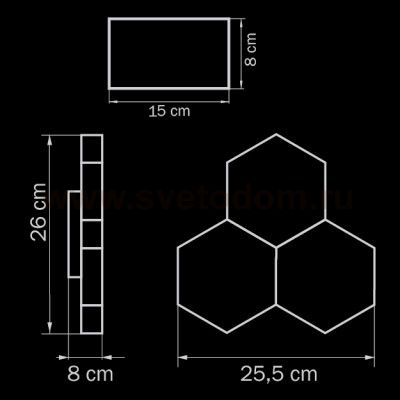 Светильник настенный Lightstar 750634 Favo
