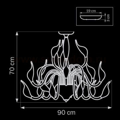 Люстра потолочная Lightstar 751182 Cigno Collo