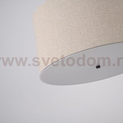Люстра RH ROUND Linen Shade Pendant ImperiumLoft 75147-22
