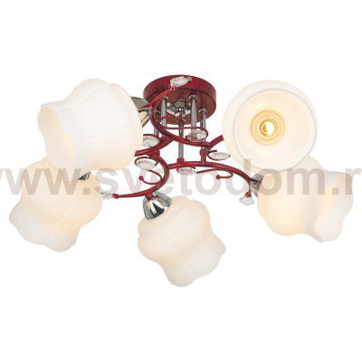 Люстра эконом Экономсвет 7519/5RD WT