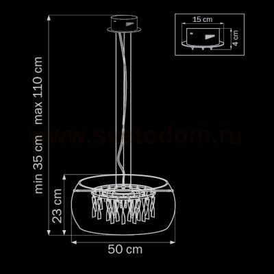 Люстра подвесная Lightstar 752084 Acquario