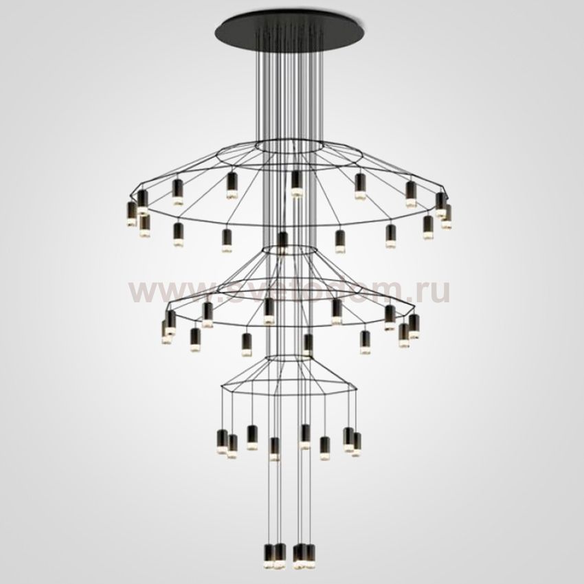 Люстра Vibia Wireflow Chandelier 0378 LED Suspension 42 lamp ImperiumLoft 75393-22