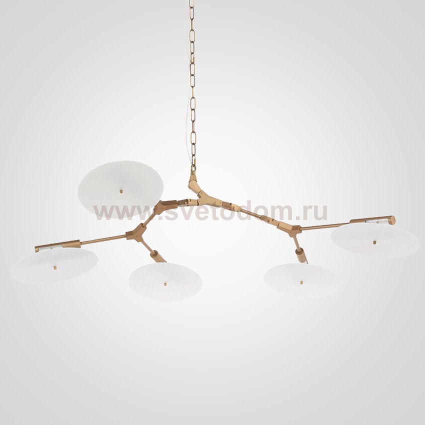 Люстра White Disc 5 ламп ImperiumLoft 75399-22