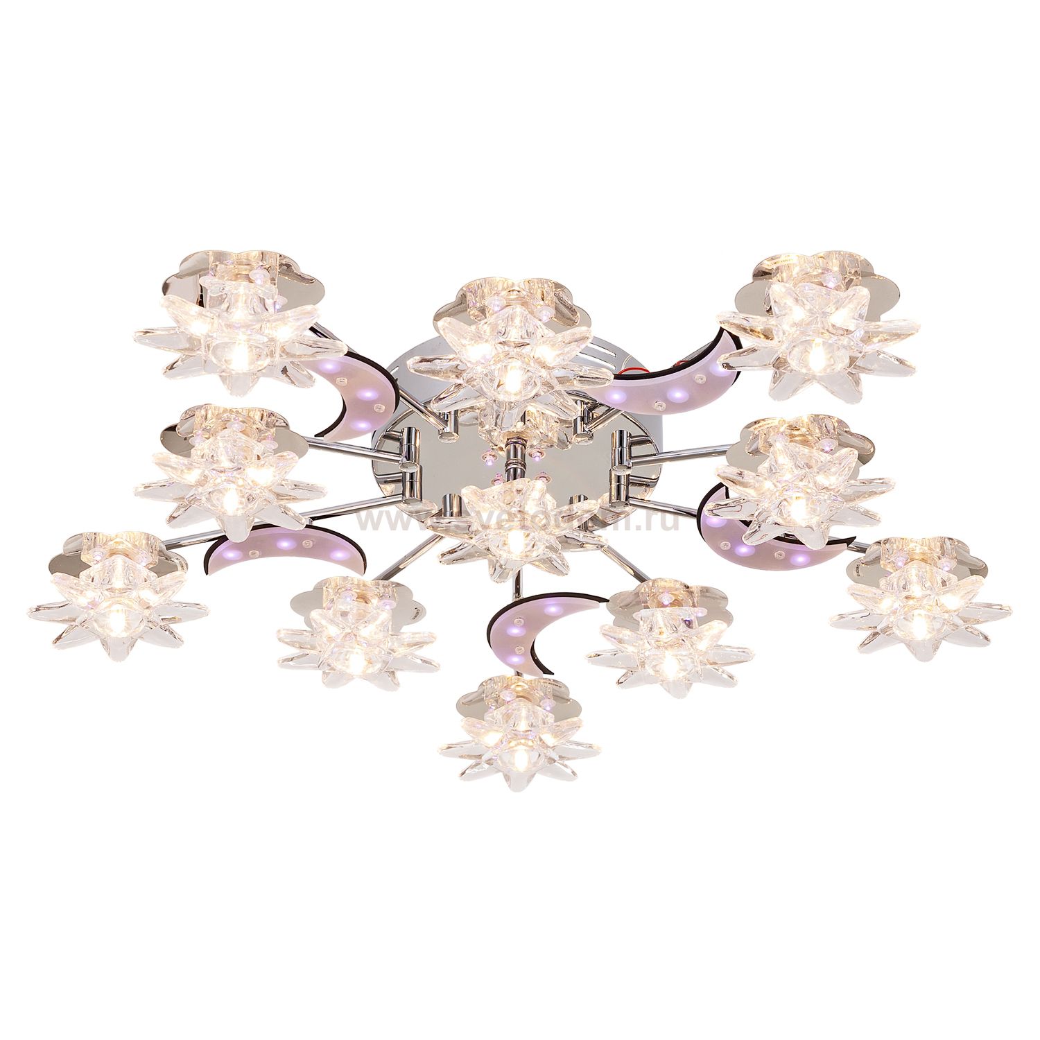 Потолочный светильник Экономсвет 7543/11CR RC WTBLLED