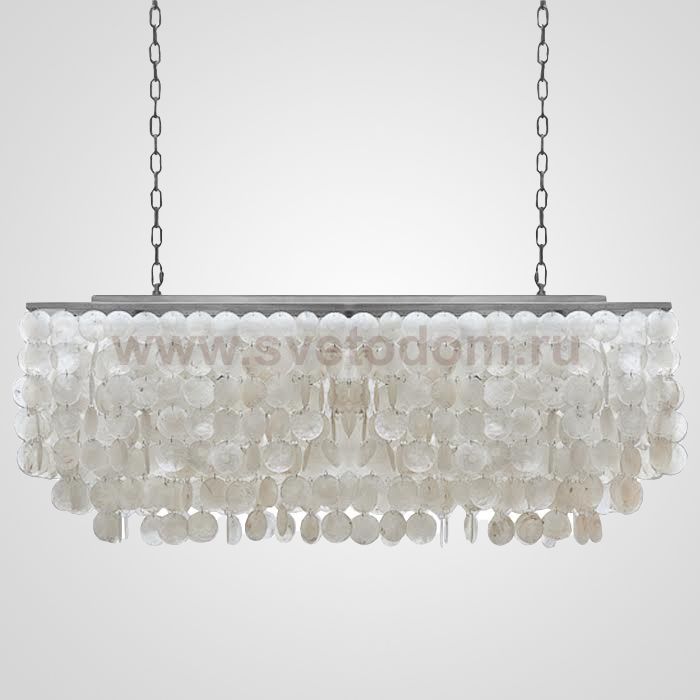 Люстра rectangle SHELL Chandelier 2 cascades ImperiumLoft 75535-22