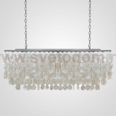 Люстра rectangle SHELL Chandelier 2 cascades ImperiumLoft 75535-22