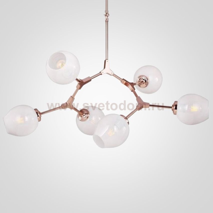 Люстра Branching Bubble Chandelier 6 Milk ImperiumLoft 75612-22