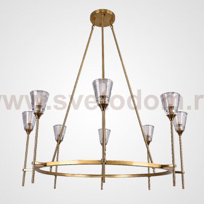 Люстра TORCHE DE VERRE Round Chandelier 8 ImperiumLoft 75676-22