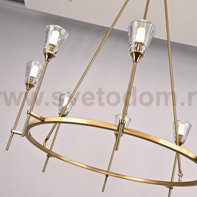 Люстра TORCHE DE VERRE Round Chandelier 8 ImperiumLoft 75676-22