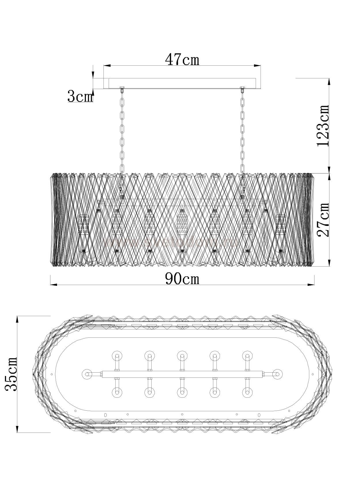 Светильник подвесной Divinare 7567/18 SP-12 BIVARA