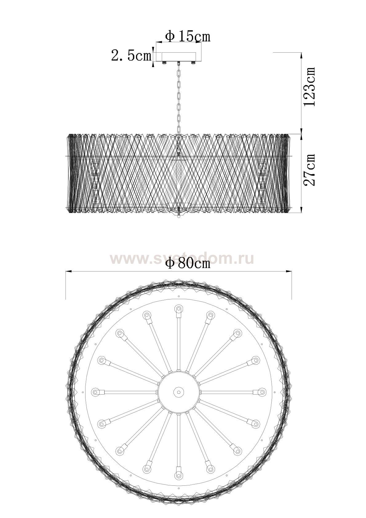 Люстра Divinare 7567/18 SP-16 BIVARA