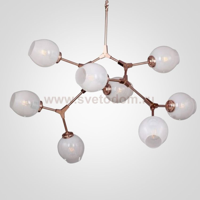 Люстра Branching Bubble Chandelier 8 Milk ImperiumLoft 75708-22