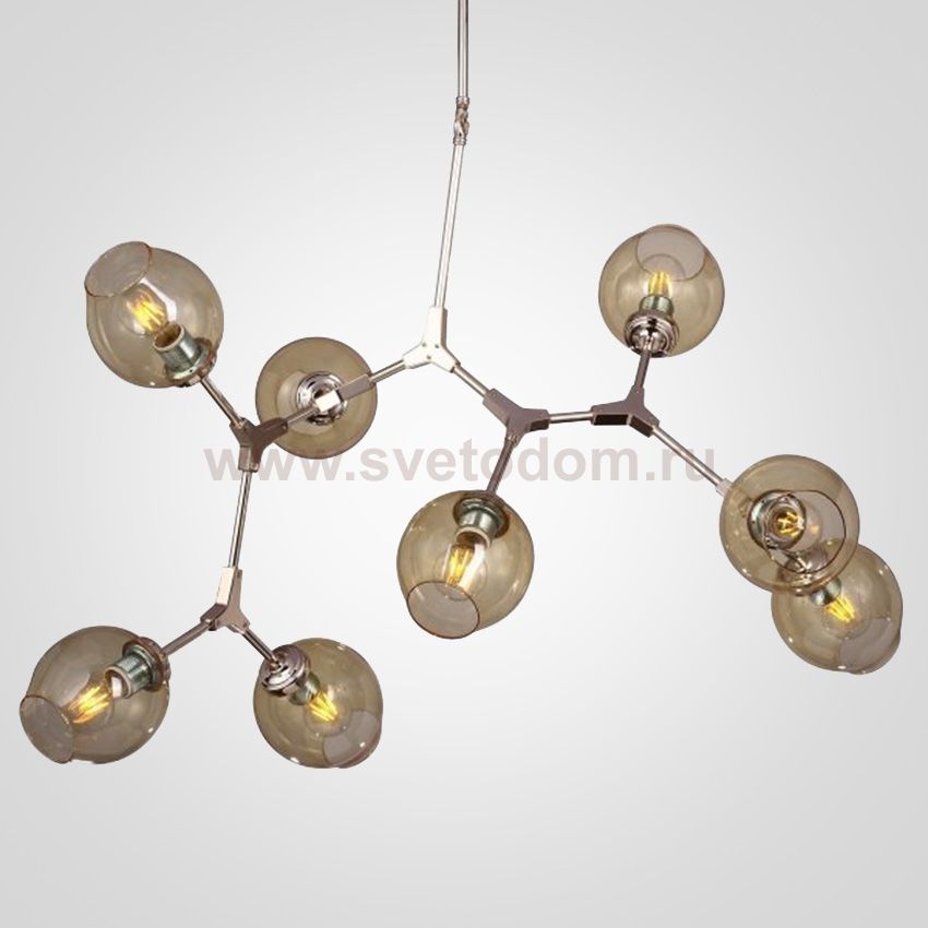 Люстра Branching Bubble Chandelier 8 Amber ImperiumLoft 75710-22