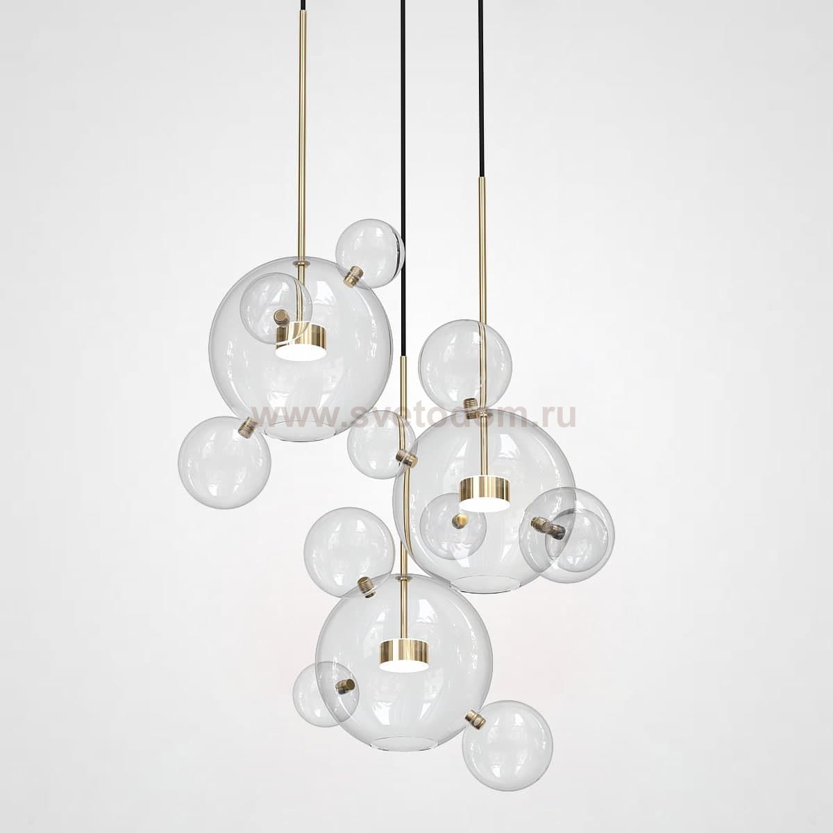 Люстра Bolle Circular Chandelier 14 BUBBLE Giopato & Coombes ImperiumLoft 75801-22