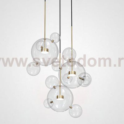 Люстра Bolle Circular Chandelier 14 BUBBLE Giopato & Coombes ImperiumLoft 75801-22