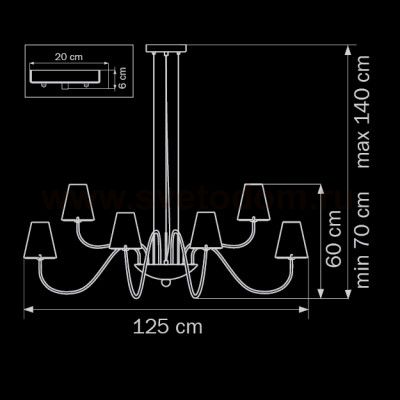 Люстра подвесная Lightstar 758214 Diafano