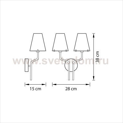 Светильник бра Lightstar 758627 Diafano