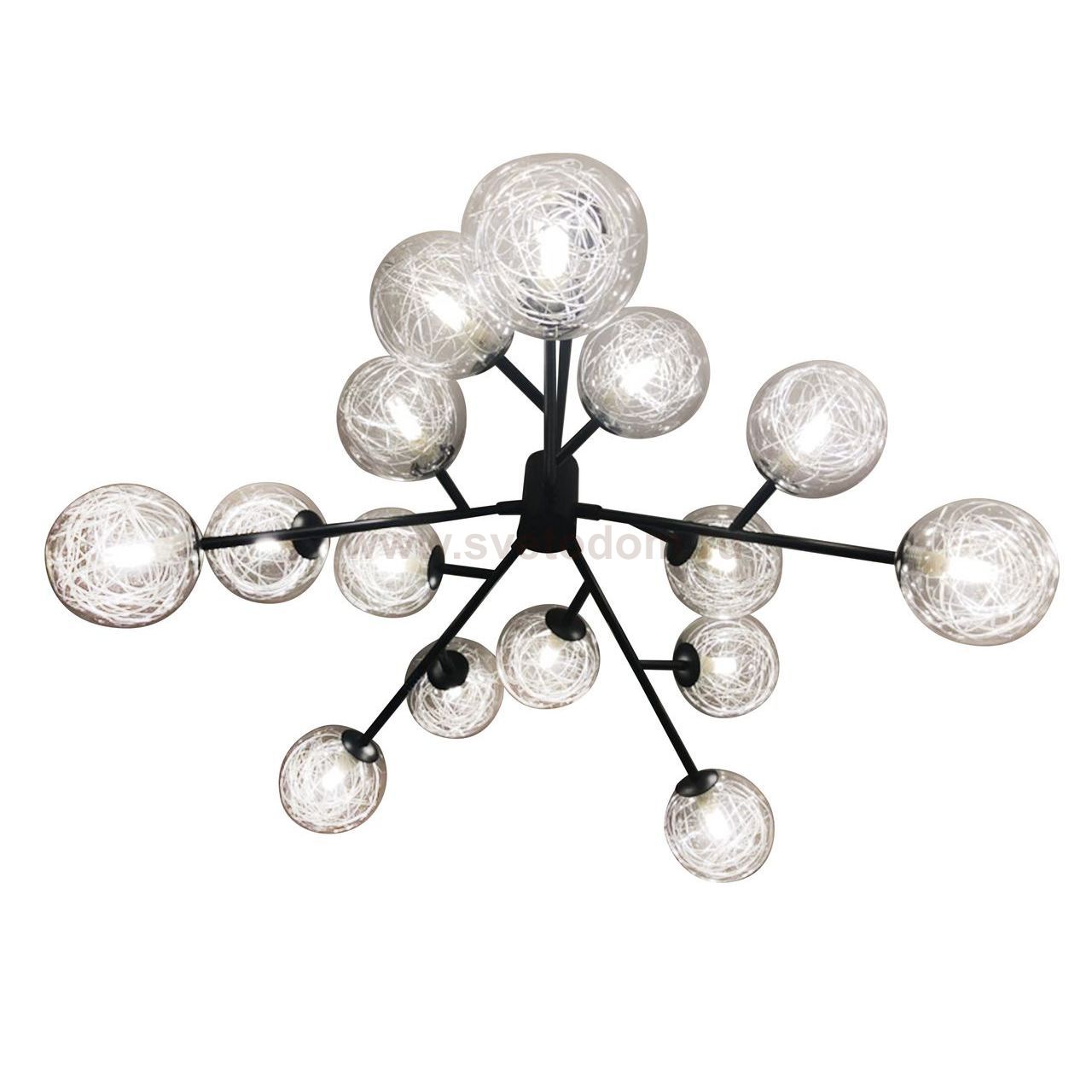 Люстра КЛИВИЯ черная d96 h90 G9 15*5W Kink light 7644