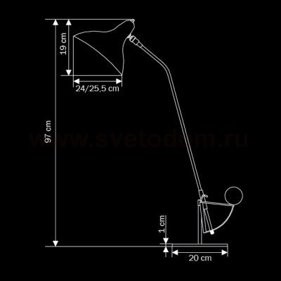 Настольная лампа Lightstar 764904 Manti