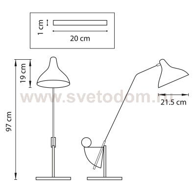 Настольная лампа Lightstar 764906 Manti