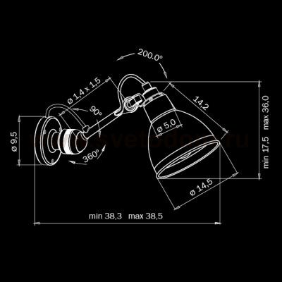 Светильник бра Lightstar 765606 Loft
