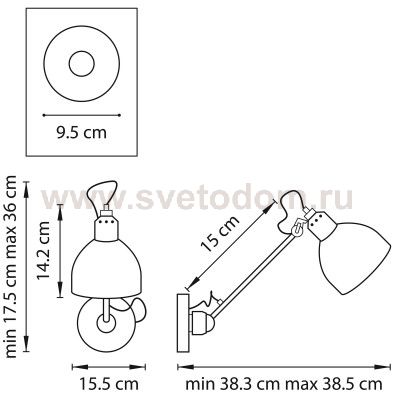 Светильник бра Lightstar 765608 Loft