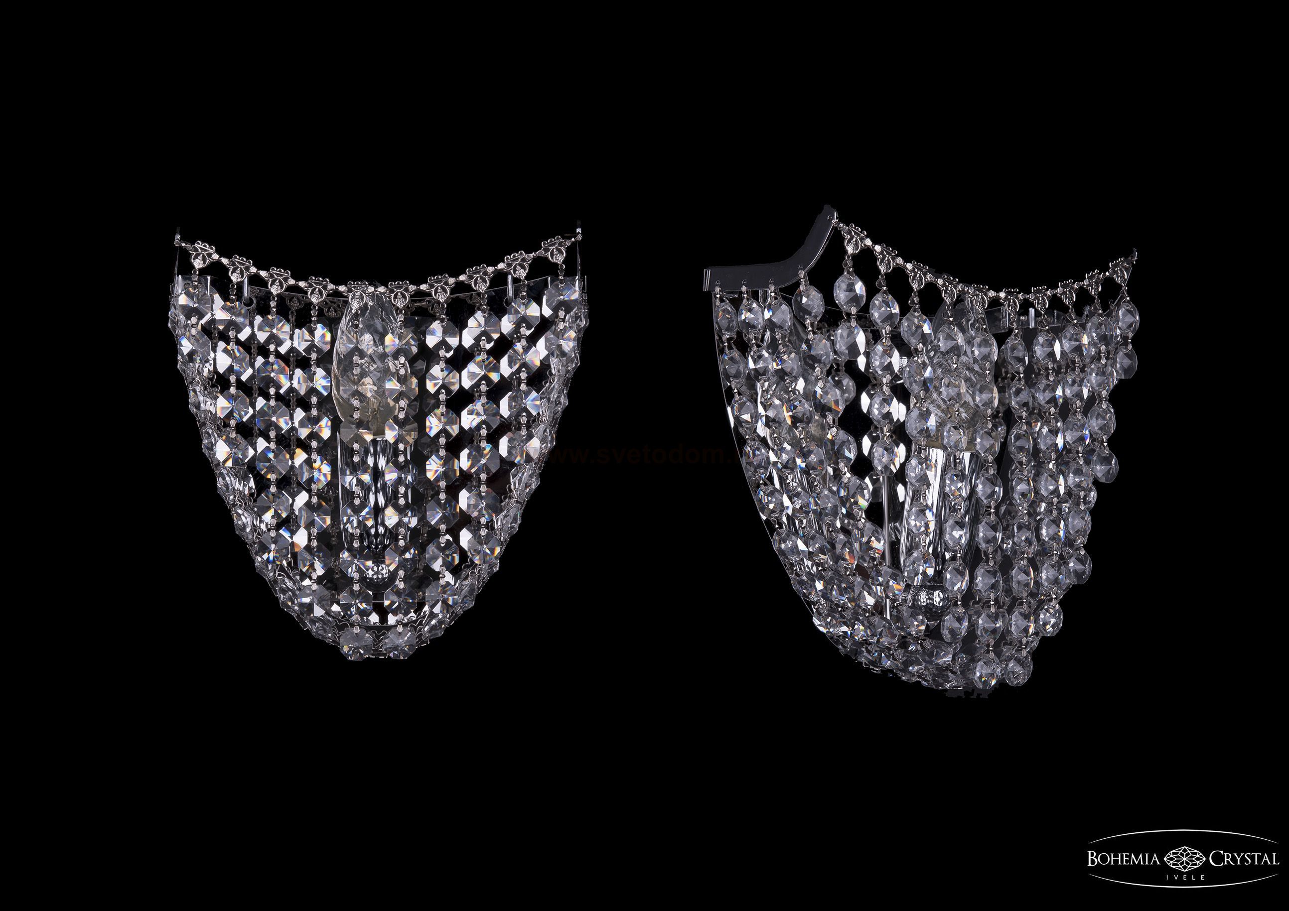 Светильник настенный бра Bohemia Ivele 7708/1/W/Ni