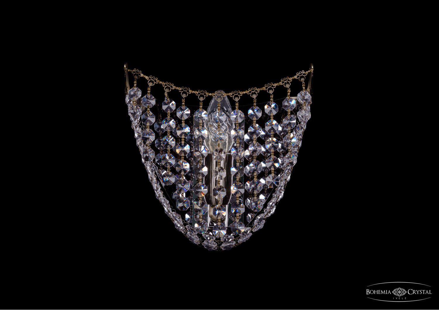 Светильник настенный бра Bohemia Ivele 7708.1W.Pa