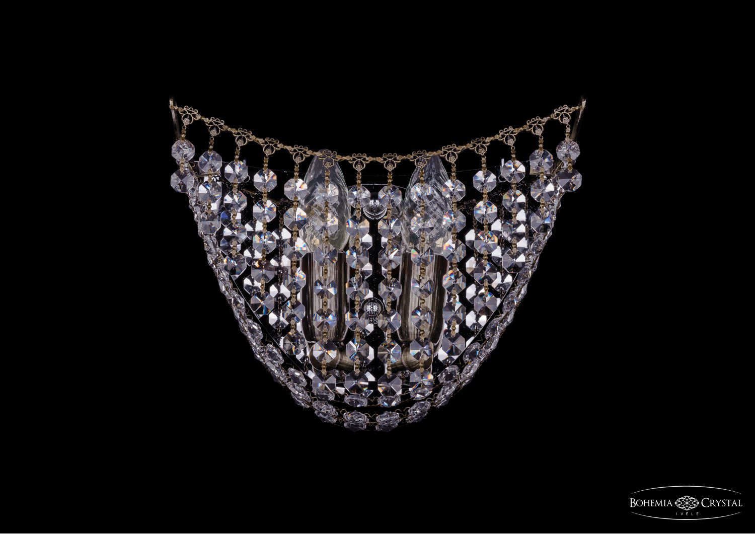 Светильник настенный бра Bohemia Ivele 7708.2W.Pa