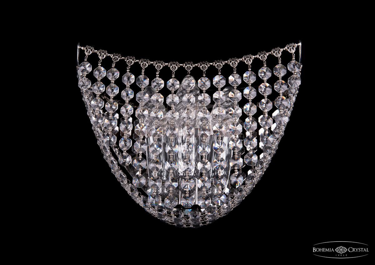 Светильник настенный бра Bohemia Ivele 7708/3/W/Ni