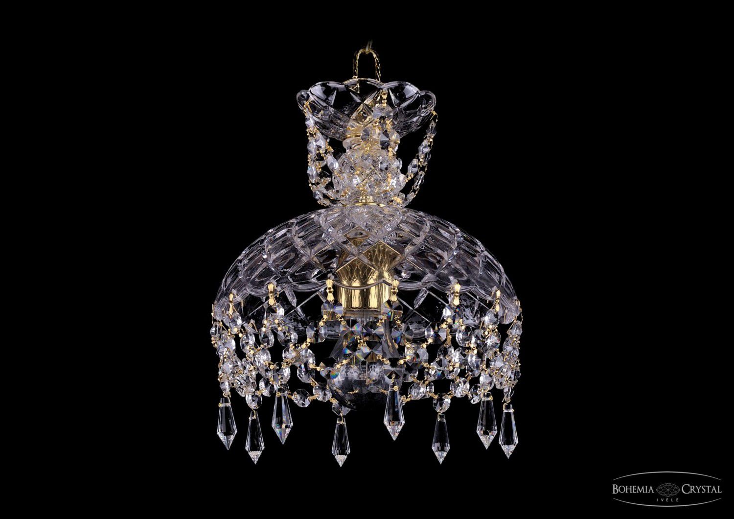 Люстра хрустальная Bohemia Ivele 7715/22/G/Drops