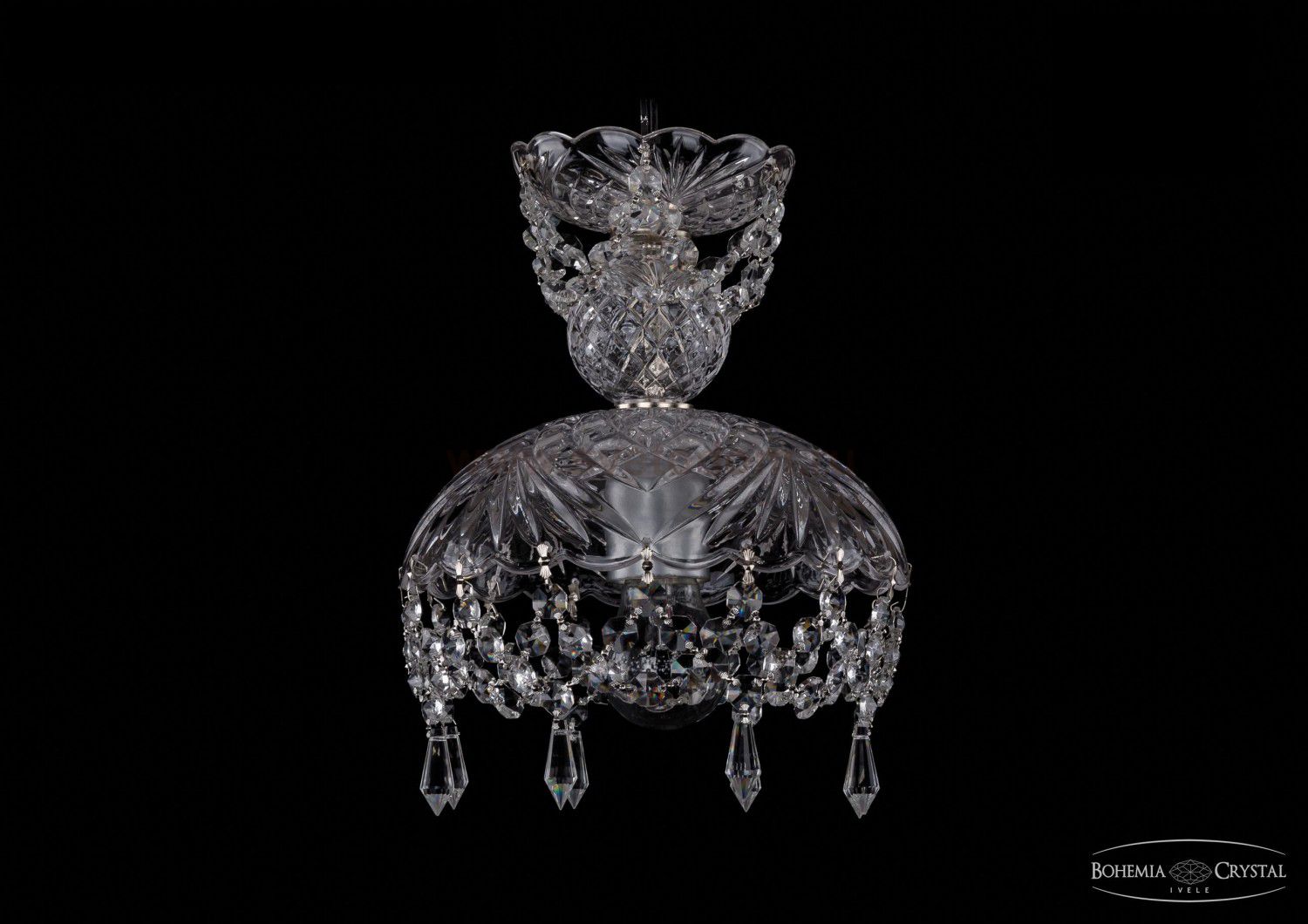 Люстра хрустальная Bohemia Ivele 7715/22/Ni/Drops