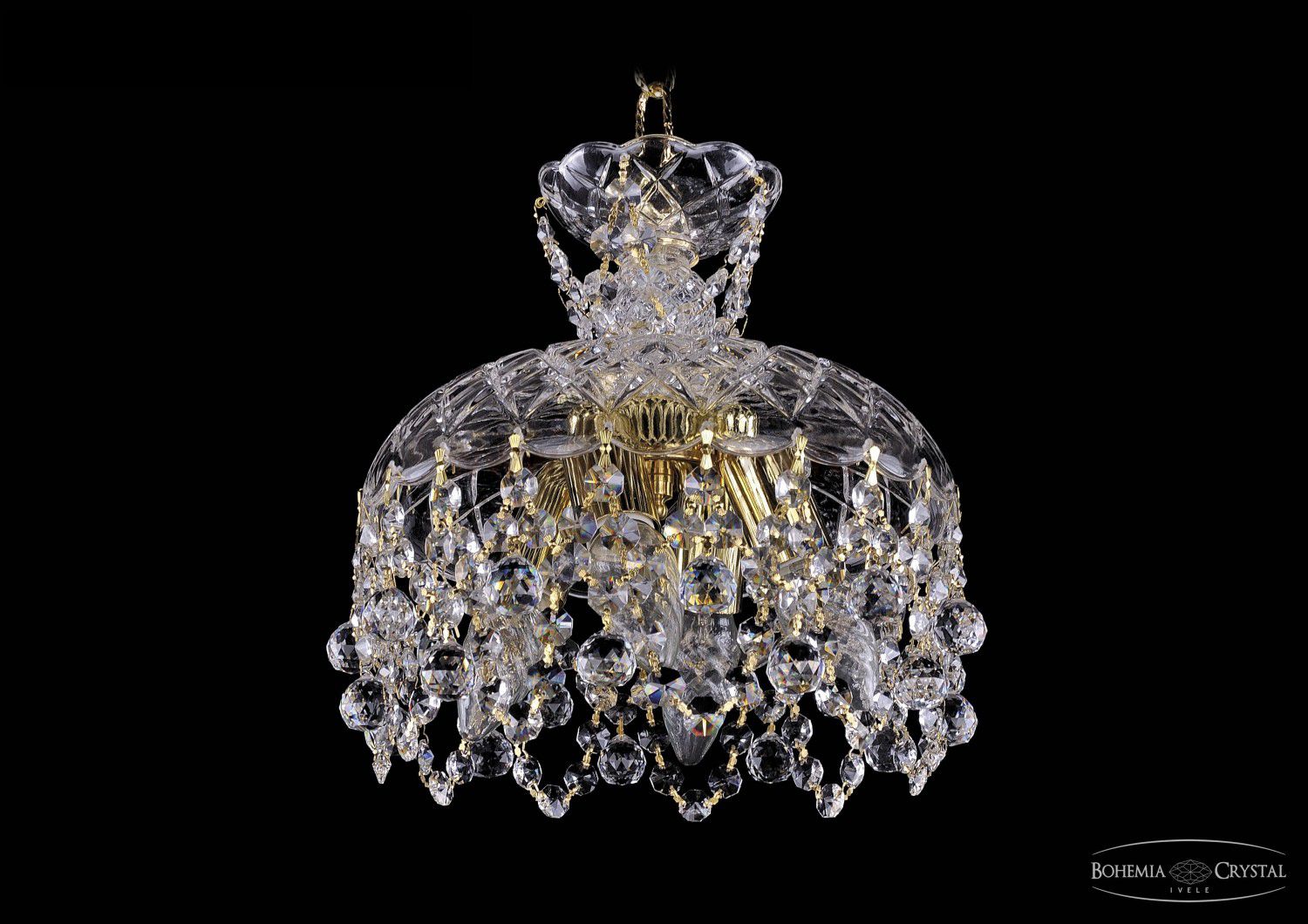 Люстра хрустальная Bohemia Ivele 7715/25/G/Balls