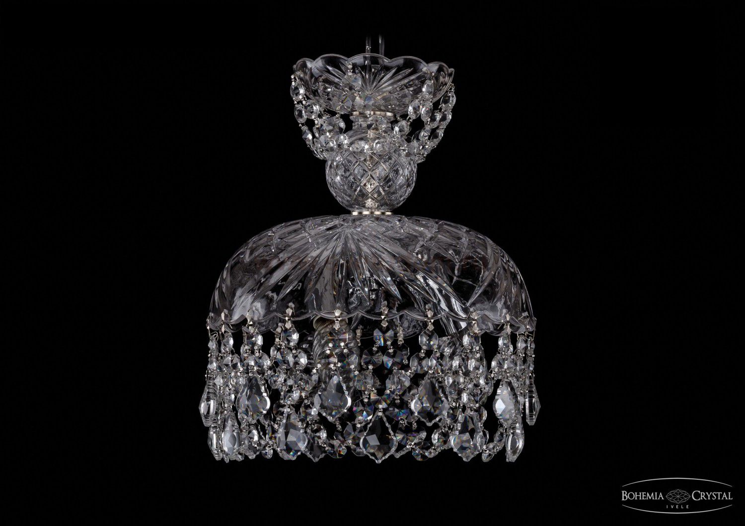Люстра хрустальная Bohemia Ivele 7715/25/Ni/Leafs