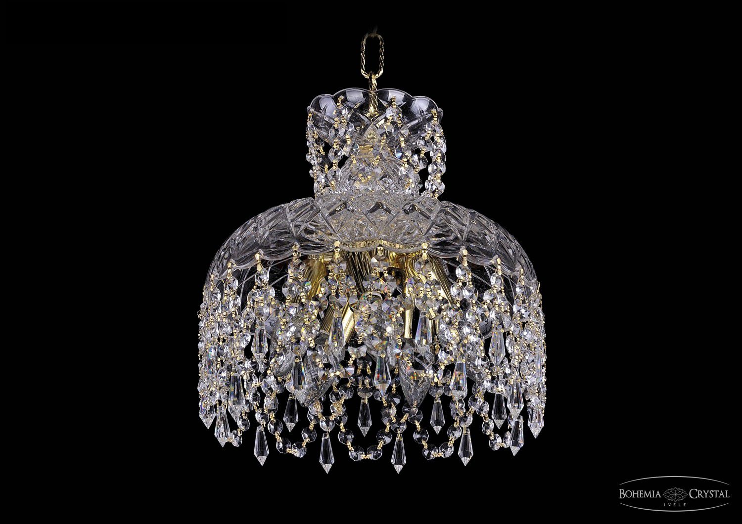 Люстра хрустальная Bohemia Ivele 7715/30/G/Drops