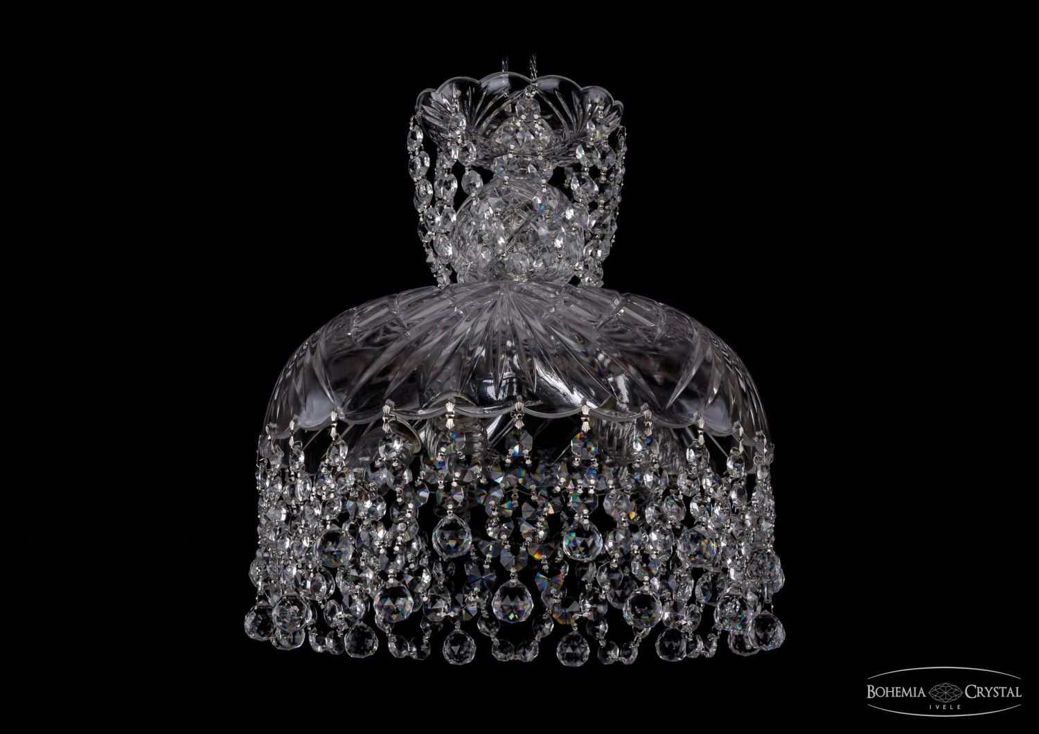 Люстра хрустальная Bohemia Ivele 7715/30/Ni/Balls
