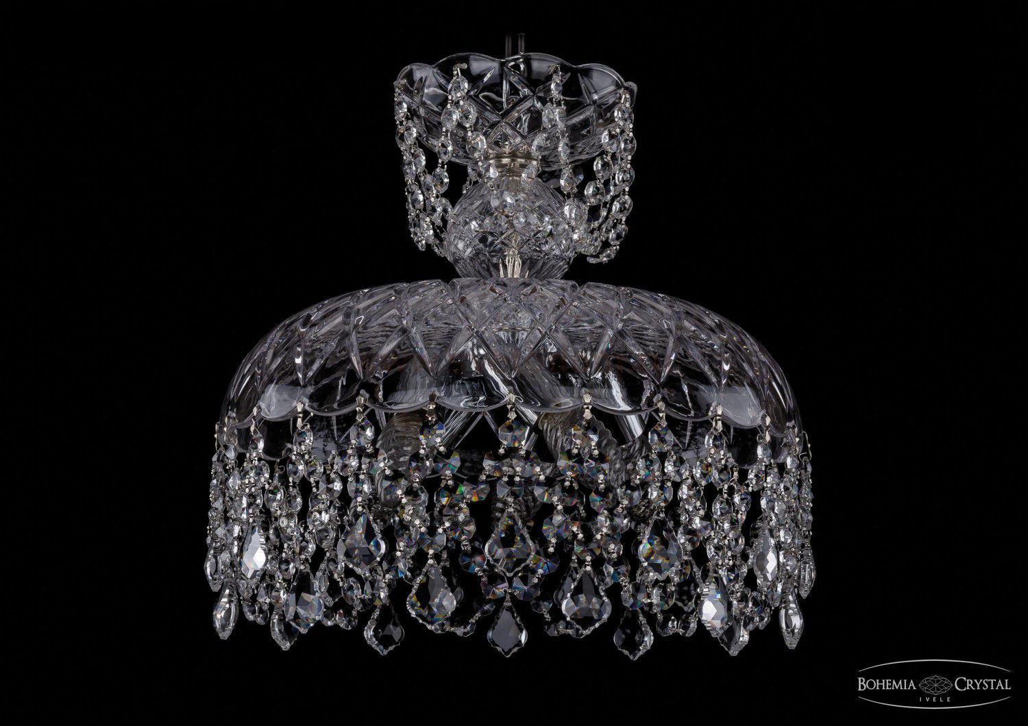 Люстра хрустальная Bohemia Ivele 7715/35/Ni/Leafs