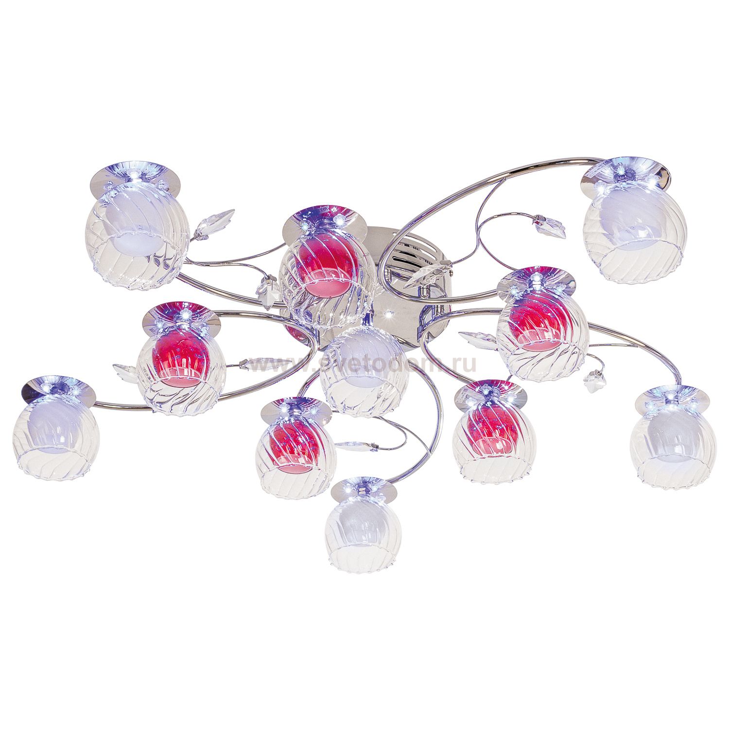 Светильник ЭкономСвет 7791/11CR RC WTBLLED