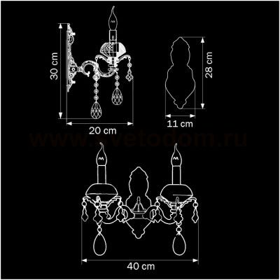 Светильник настенный бра Lightstar 779628 ANTICA