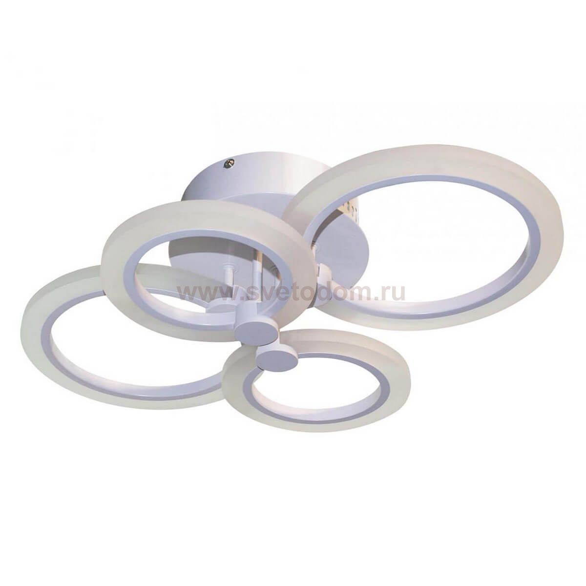 Светильник диммируемый САГА белый w58*47 h13 Led 52w (3000K-6000K) с пультом ДУ Kink light 7817