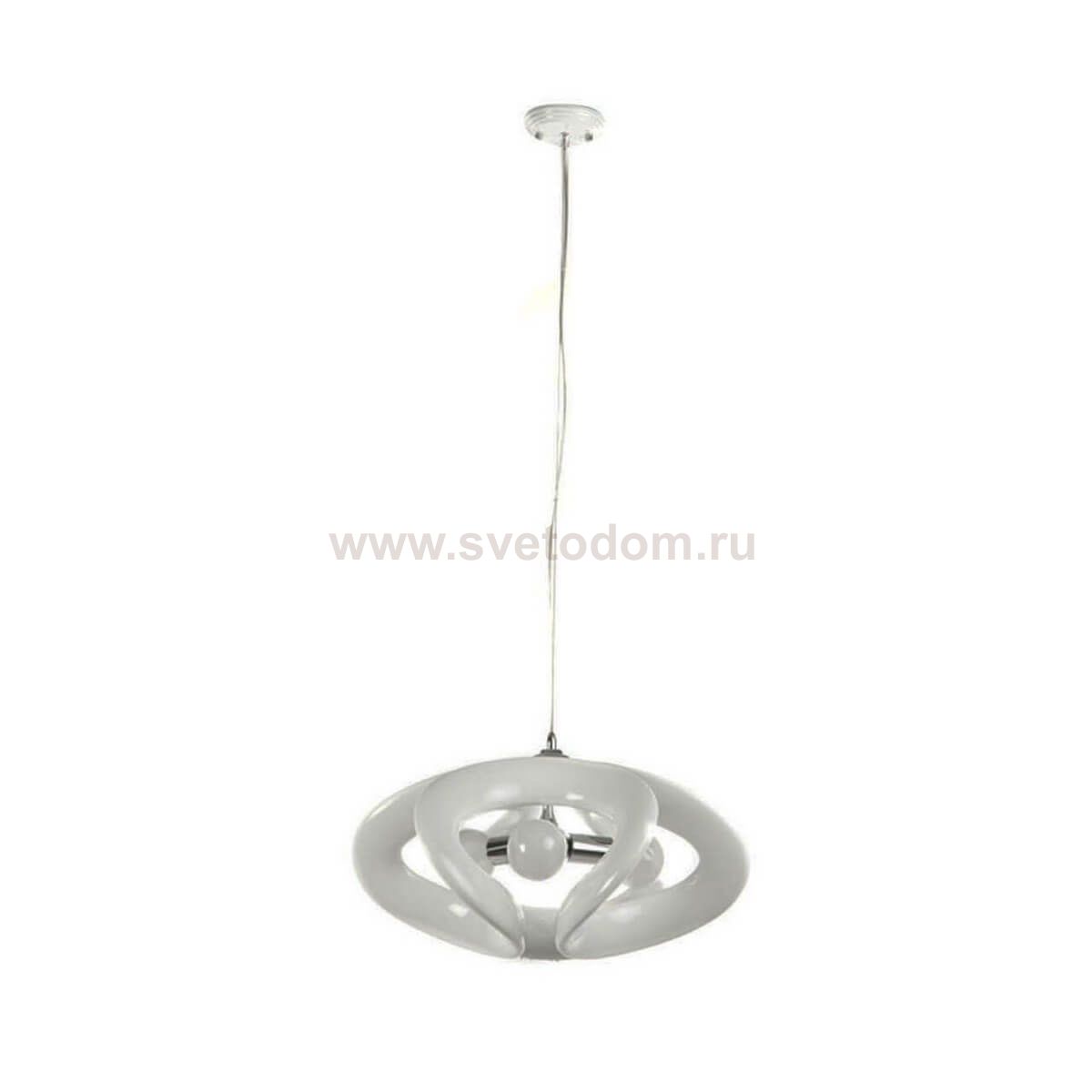 Подвесной светильник УЗЕЛ белый h-120 d-55 Е27 3*15W (LED лампы в комплекте) Kink light 7829,01