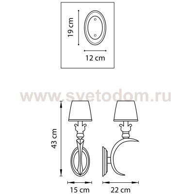 Светильник бра Lightstar 783611 Antique