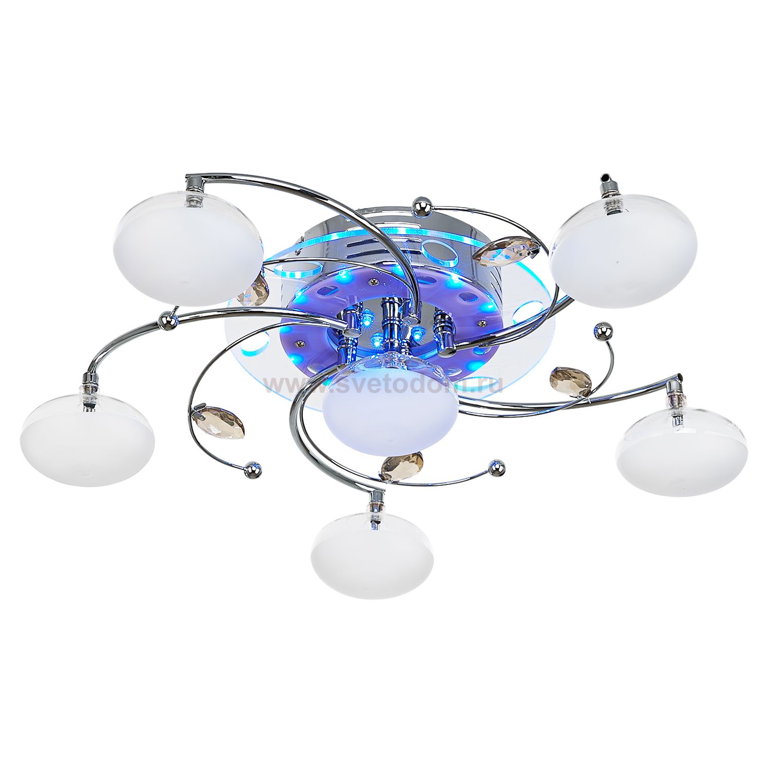 Потолочный светильник Экономсвет 7838/6CR RC RBLLED