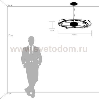 Люстра подвесная Lightstar 784344 Ovale