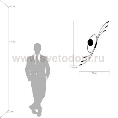 Светильник бра Lightstar 784666 Ovale